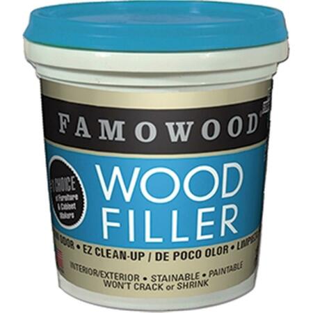 FAMOWOOD 0.25 Pint Walnut Solvent Free Wood Filler 147722